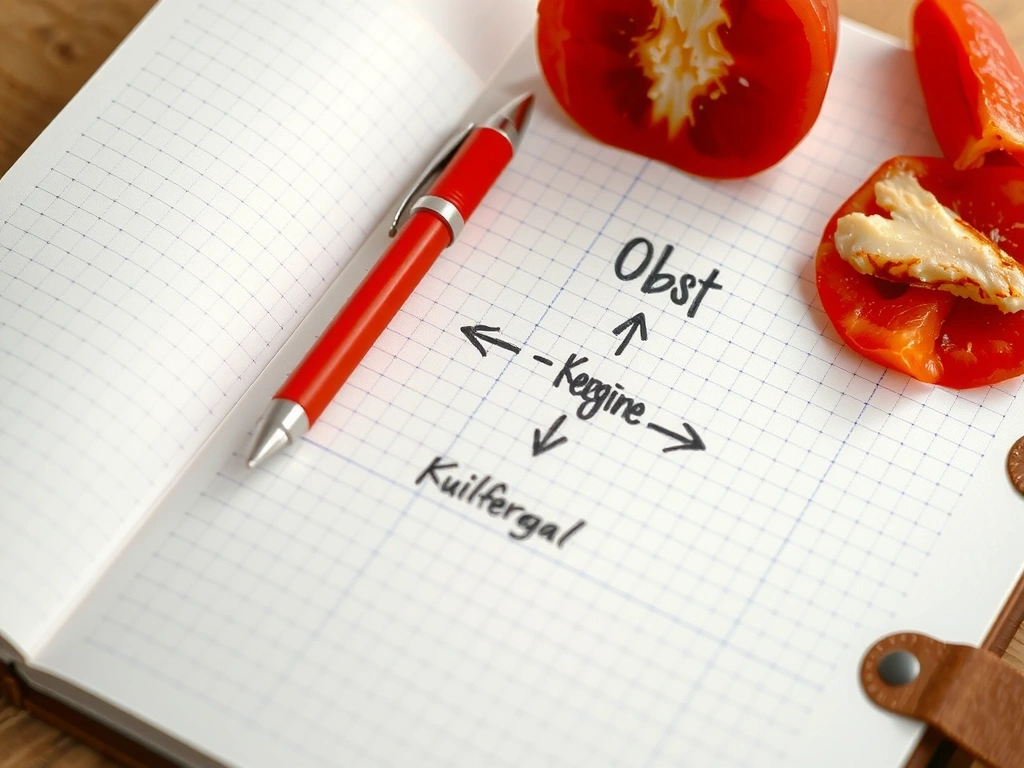 Supermarkt Karte im Notizbuch